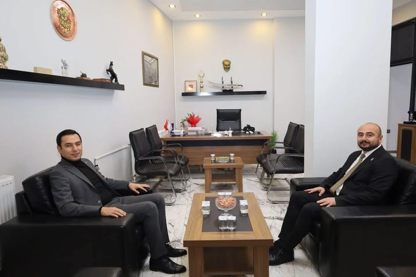 Dinar Kaymakamı Hasan Uğuz, Esnaf ve Sanatkarlar Odası'nı Ziyaret Etti