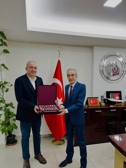 İscehisar Mermerciler Derneği Yöneticilerinden ESOB Başkanı Cengiz Üstün'e Ziyaret