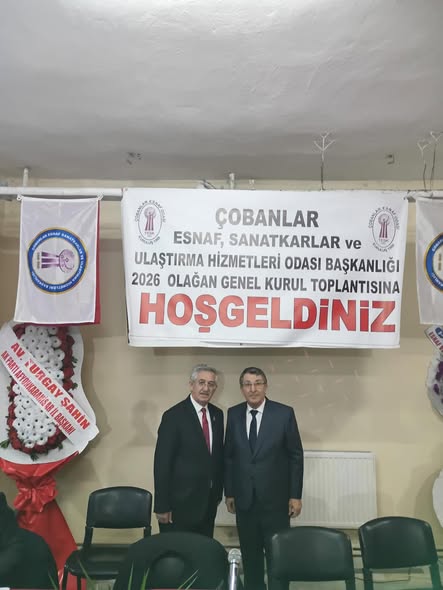 Çobanlar Esnaf Odası Başkanı Mehmet Üçağıl Yeniden Seçildi