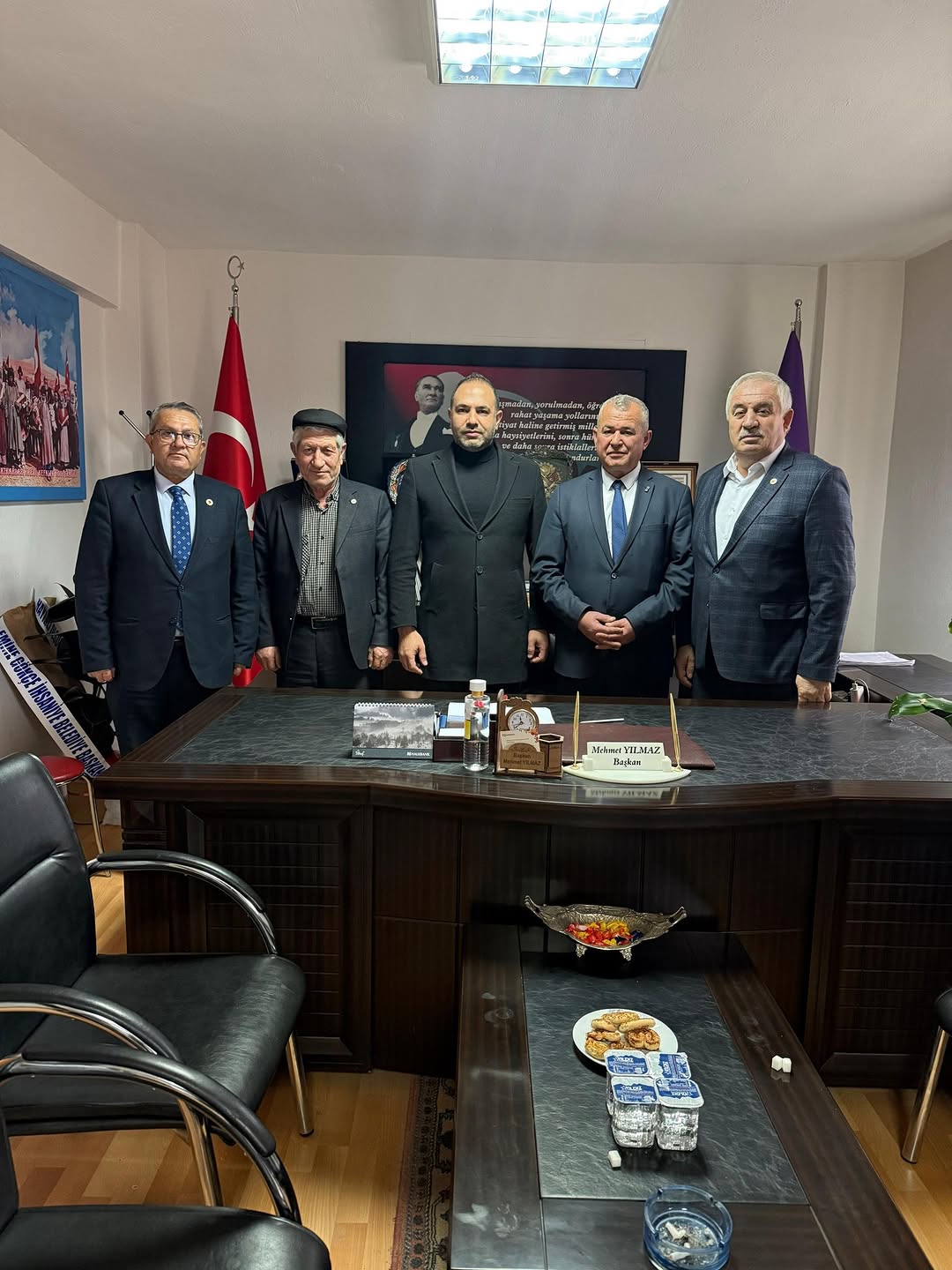 Ziraat Odası ve Pankobirlik’ten İhsaniye Oda Başkanı Mehmet Yılmaz'a hayırlı olsun ziyareti