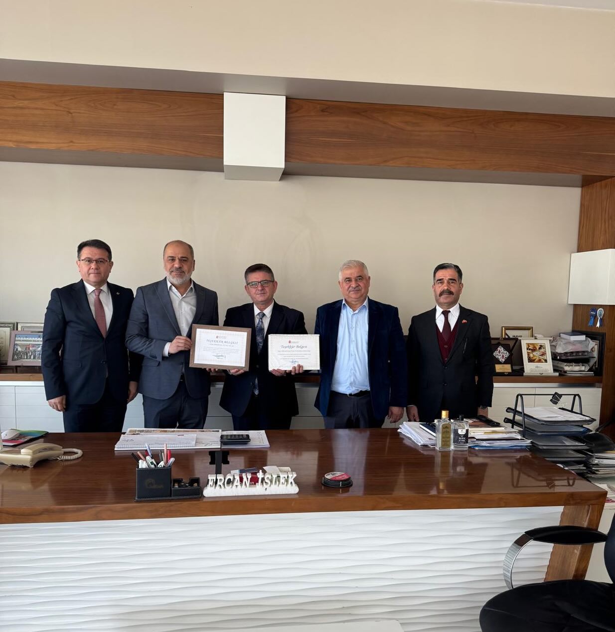 Vergi Haftası’nda Müsiad Başkanı Ercan İşlek’e Teşekkür Belgesi